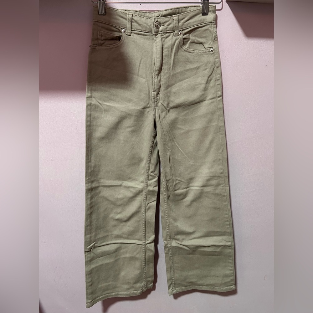 H&M Women’s Tan Wide Leg Jeans
